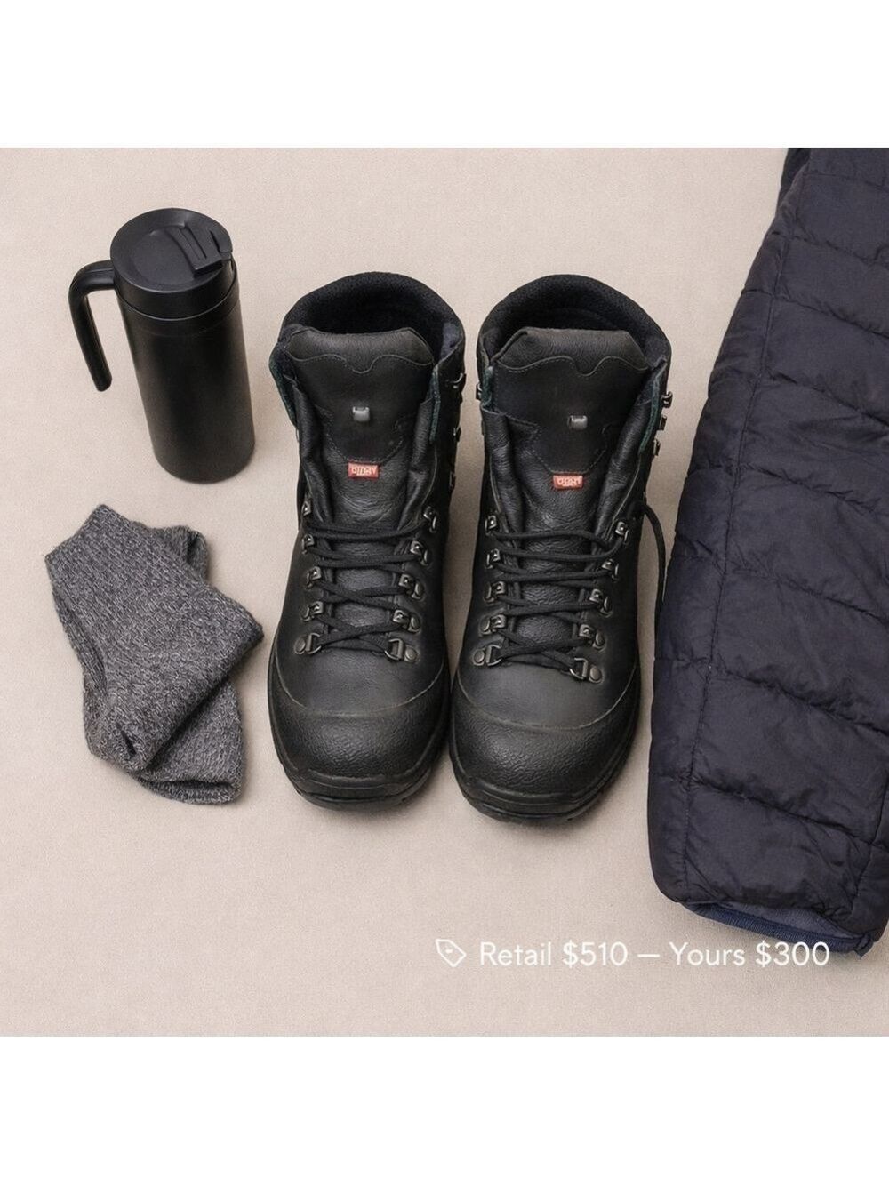 Hanwag Alaska GTX Men’s 8 Black Gore-Tex Winter Boots Gorpcore Outdoor Luxe